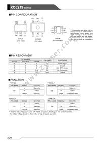 XC6219B182MR-G Datasheet Page 2