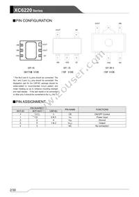 XC6220B301PR-G Datasheet Page 2