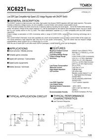 XC6221D5027R-G Datasheet Cover