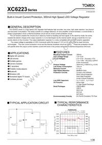 XC6223D3019R-G Datasheet Cover