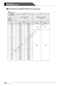 XC6223D3019R-G Datasheet Page 8