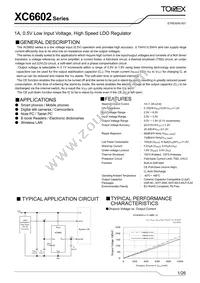 XC6602B181PR-G Datasheet Cover