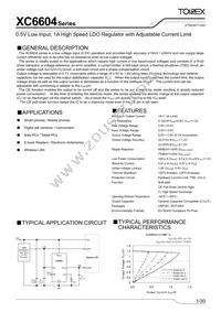 XC6604B181MR-G Datasheet Cover