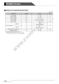 XC6804B4E1QR-G Datasheet Page 4