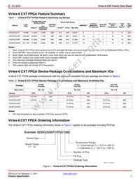 XC6VCX240T-1FF1156I Datasheet Page 2