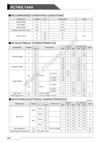 XC74UL14AANR Datasheet Page 2