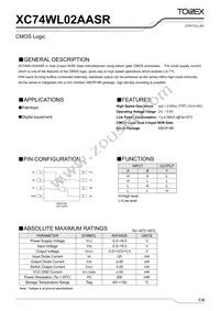 XC74WL02AASR Datasheet Cover