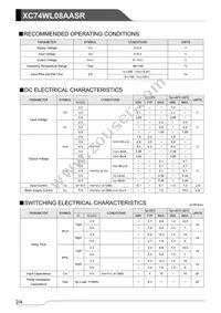 XC74WL08AASR Datasheet Page 2