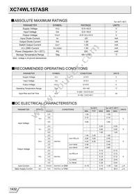 XC74WL157ASR Datasheet Page 2