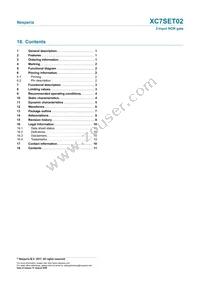 XC7SET02GV Datasheet Page 11