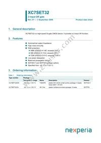 XC7SET32GW Datasheet Cover