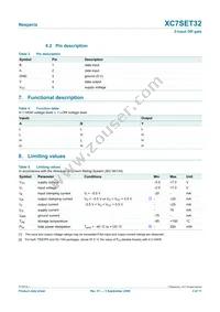 XC7SET32GW Datasheet Page 3