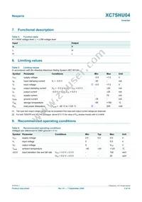 XC7SHU04GW Datasheet Page 3