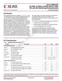 XC7Z100-2FF900I Datasheet Cover