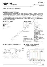 XC8109BD10ER-G Datasheet Cover