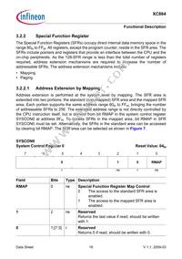 XC864L1FRI5VAAKXUMA1 Datasheet Page 20