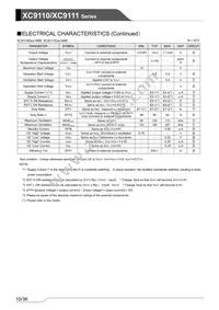 XC9111C331MR-G Datasheet Page 10