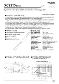 XC9213B103VR-G Datasheet Cover