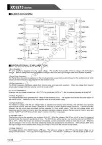 XC9213B103VR-G Datasheet Page 10