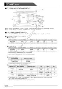 XC9213B103VR-G Datasheet Page 12