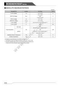 XC9247B42CMR-G Datasheet Page 4