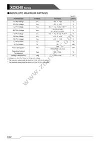 XC9248A085QR-G Datasheet Page 4