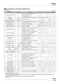 XC9248A085QR-G Datasheet Page 5