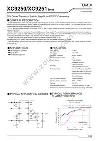 XC9251B085QR-G Datasheet Cover