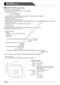 XC9259B36E1R-G Datasheet Page 16