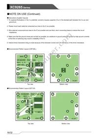 XC9265D4014R-G Datasheet Page 16