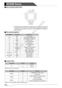 XC9266B06DZR-G Datasheet Page 4