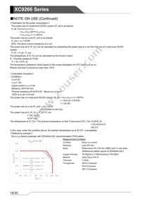 XC9266B06DZR-G Datasheet Page 18