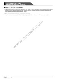 XC9271B085QR-G Datasheet Page 18