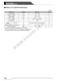 XC9280A75CYR-G Datasheet Page 4