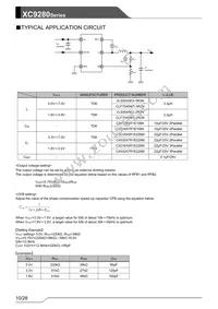 XC9280A75CYR-G Datasheet Page 10
