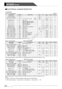 XC9503B095AR-G Datasheet Page 4