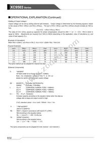 XC9503B095AR-G Datasheet Page 8