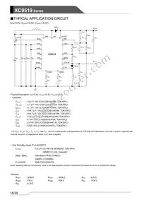 XC9519A12AZR-G Datasheet Page 16