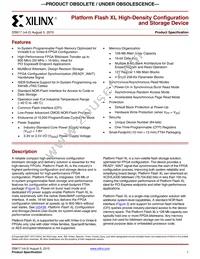 XCF128XFT64C Datasheet Cover