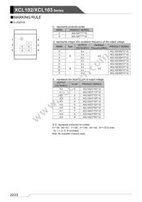 XCL103E553CR-G Datasheet Page 22