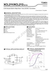 XCL211B082DR Datasheet Cover