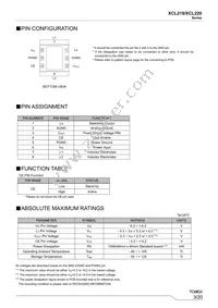 XCL220B363FR-G Datasheet Page 3