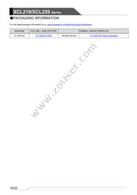 XCL220B363FR-G Datasheet Page 18