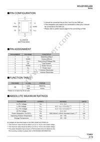 XCL222B361ER-G Datasheet Page 3