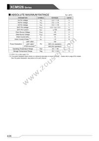 XCM526BD9ADR-G Datasheet Page 4