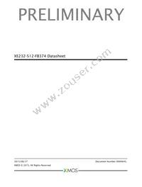 XE232-512-FB374-C40 Datasheet Cover