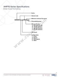 XHP70A-0S-04-0D0BN40E2 Datasheet Page 3