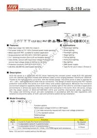 XLG-150-H-AB Datasheet Cover