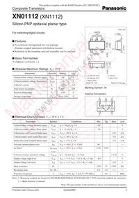 XN0111200L Datasheet Cover