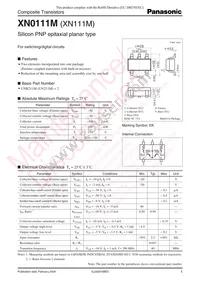 XN0111M00L Datasheet Cover